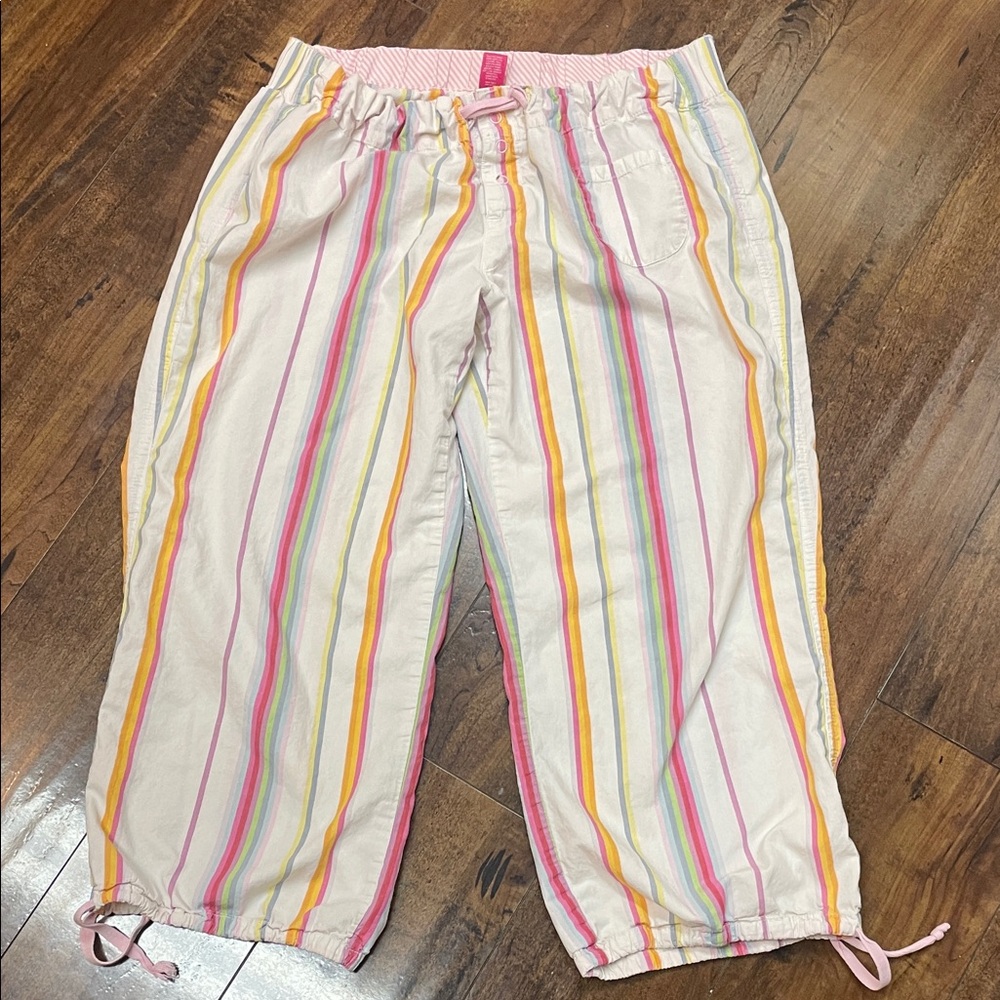 Pink Striped Pajama Bottom
